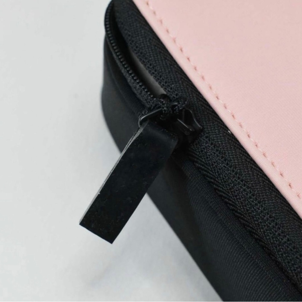 Prada Beauty Pink and Black Geometric Triangular Pouch - Picture 5 of 14